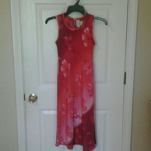 Long girls dress sleeveless 100% polyester